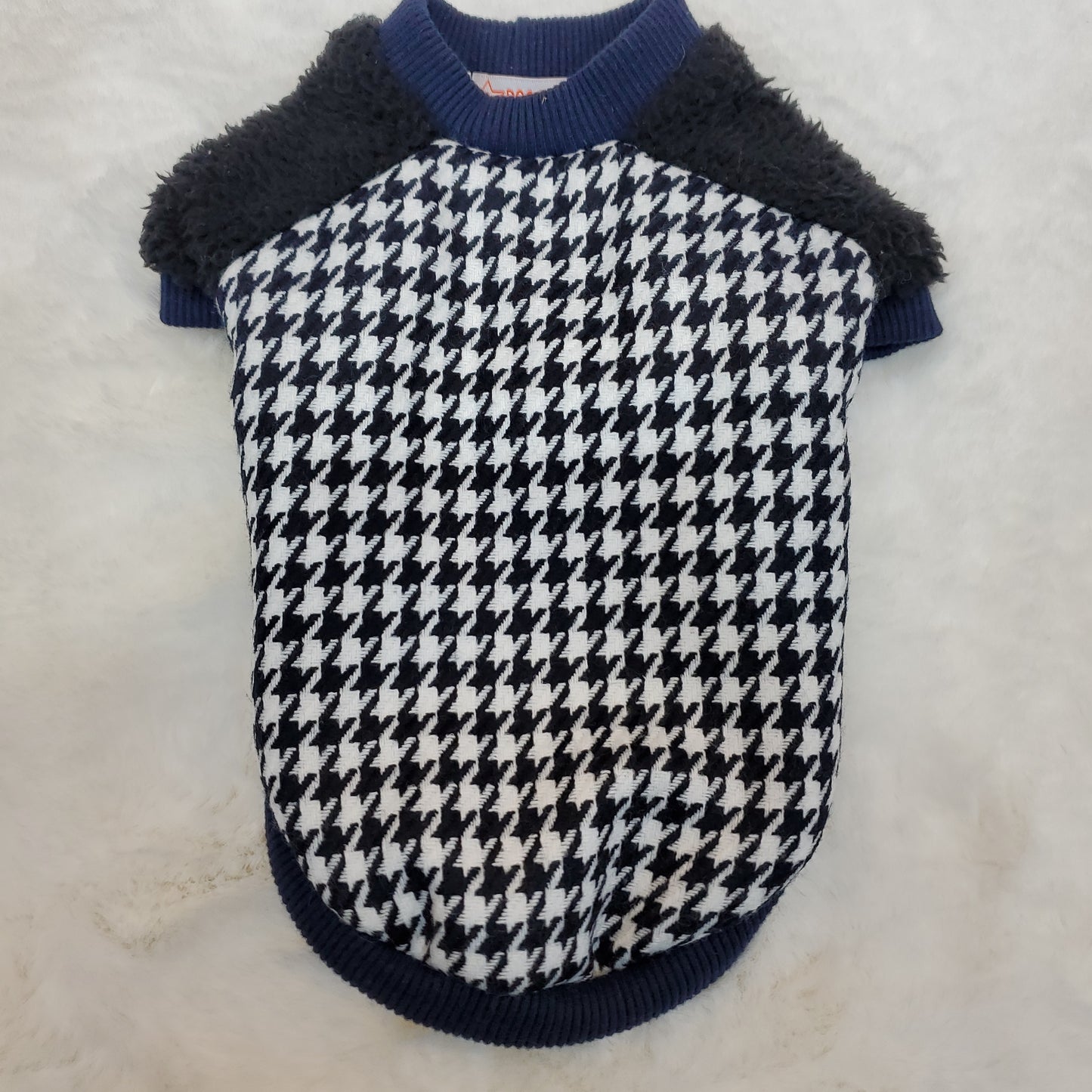Fur & Houndstooth Sweater