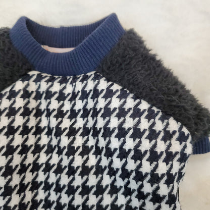 Fur & Houndstooth Sweater