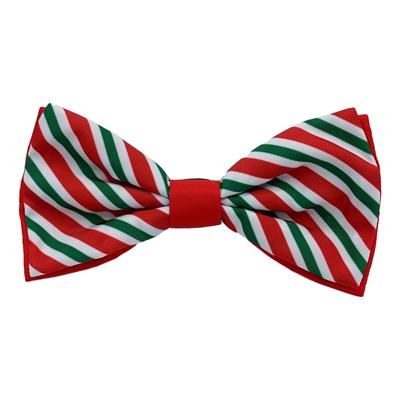 Peppermint Stripe Bow Tie