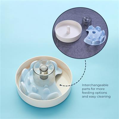 SPIN Interactive Feeder UFO Maze Baby Blue