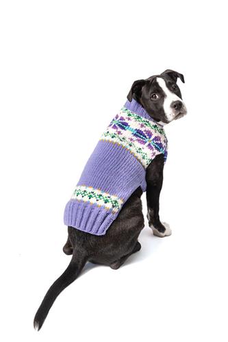 Lavender Flower Wool Sweater