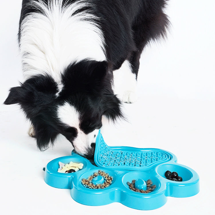 PAW 2-in-1 Lick Pad with Slow Feeder Plate – Baby Blue