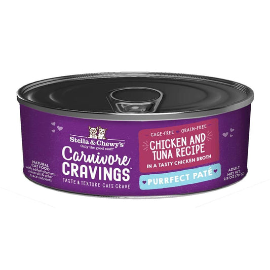 Stella&Chewy's Cat Food - Carnivore Cravings Purrfect Paté Chicken & Tuna Recipe