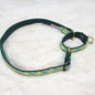 Blue & Green Argyle Dog Collar Martingale