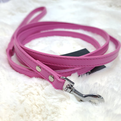 Premium Faux Plain Leather Leash