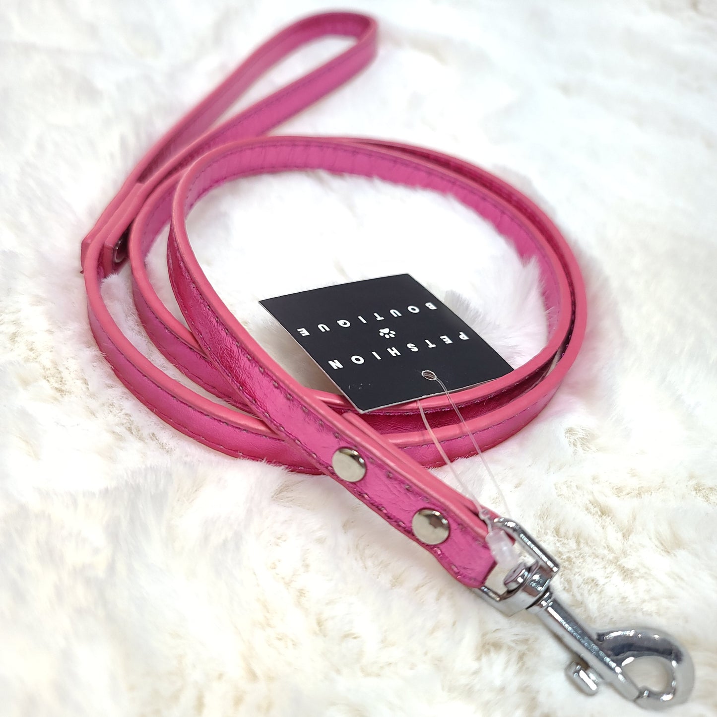 Premium Faux Plain Leather Leash