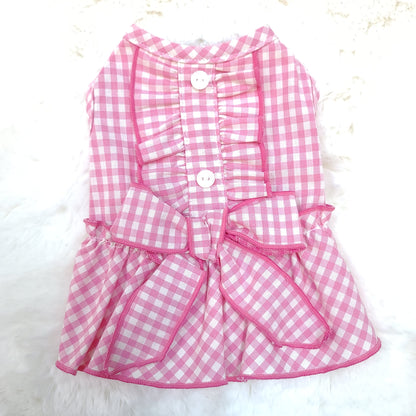 Gingham Ruffle Dress