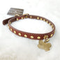 Genuine Leather Studded Collar