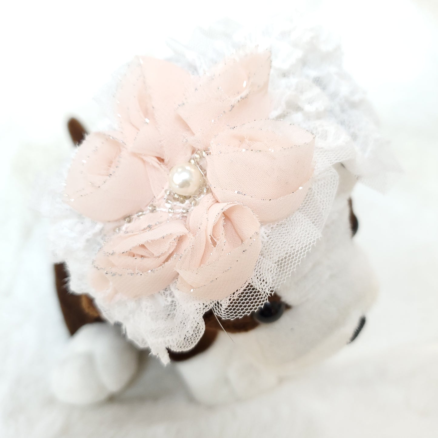 Chiffon Flower with Pearl Hairband