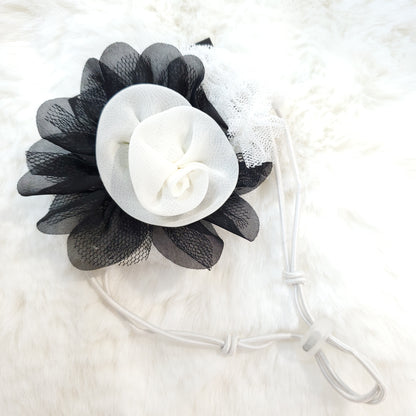 Flower Hairband - Black