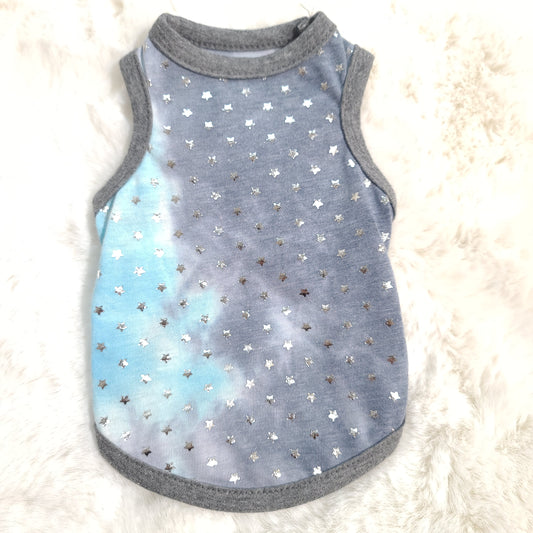 [Clearance] Tie-Die Star Tank Blue