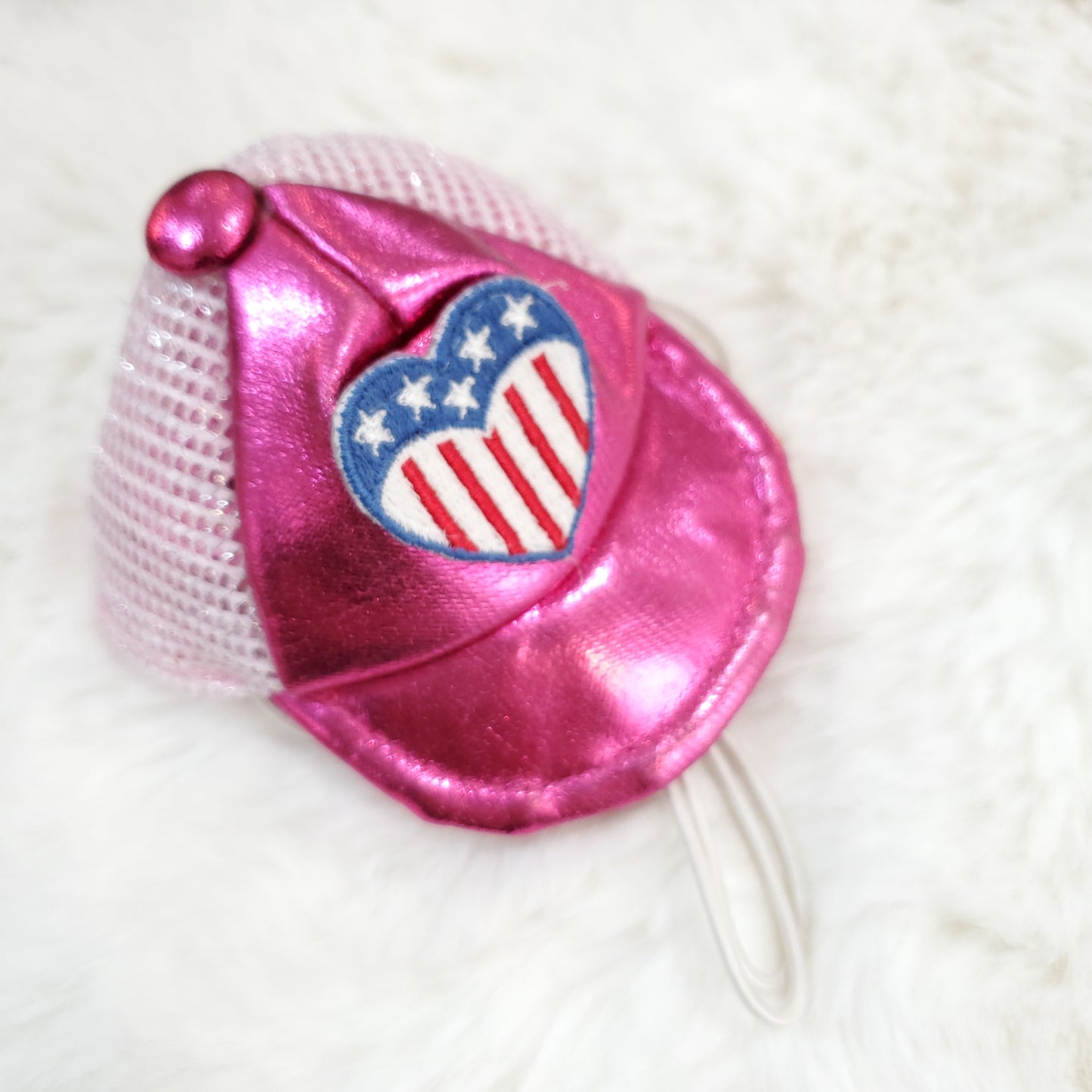 Heart Americana Hot Pink Hat