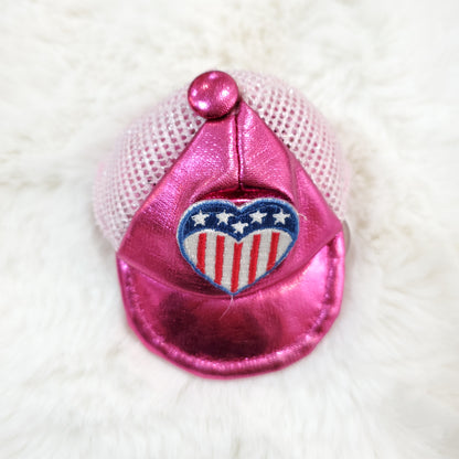 Heart Americana Hot Pink Hat