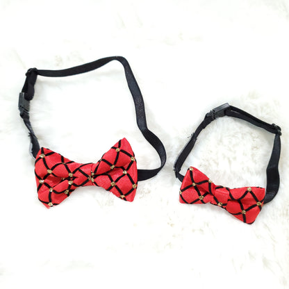 Diamond Bow Tie - Red