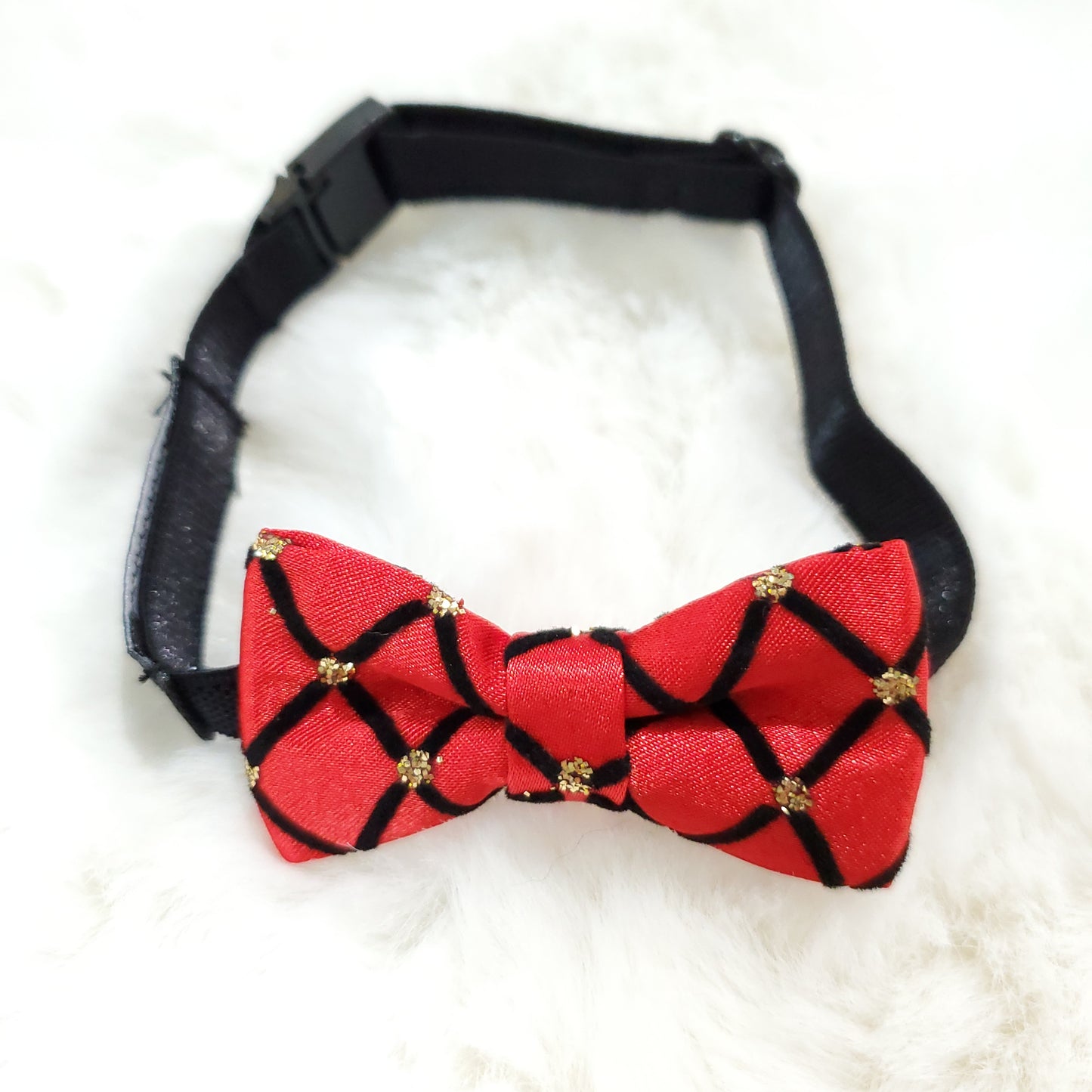 Diamond Bow Tie - Red