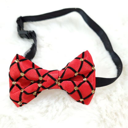 Diamond Bow Tie - Red