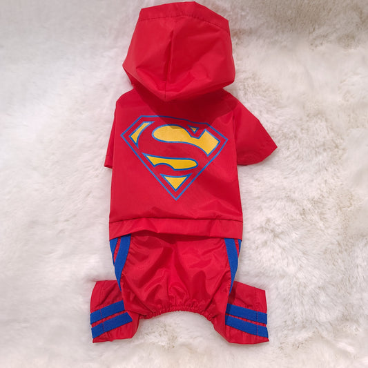 Superman Raincoat Red S