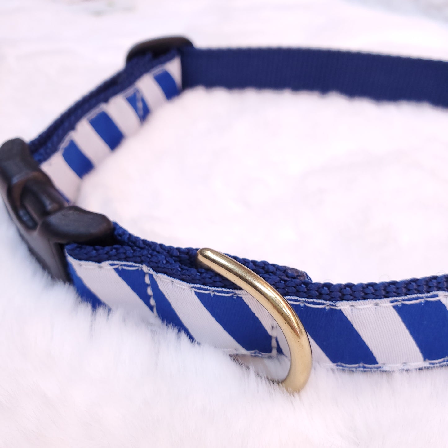 Blue Stripe Dog Collar