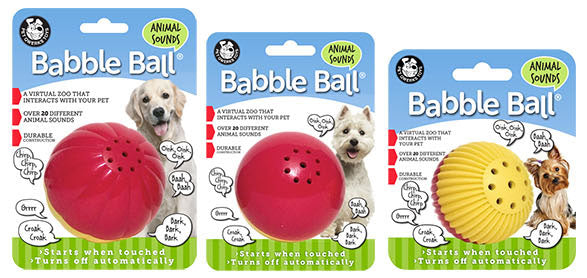 Pet Qwerks Animal Sounds Babble Ball