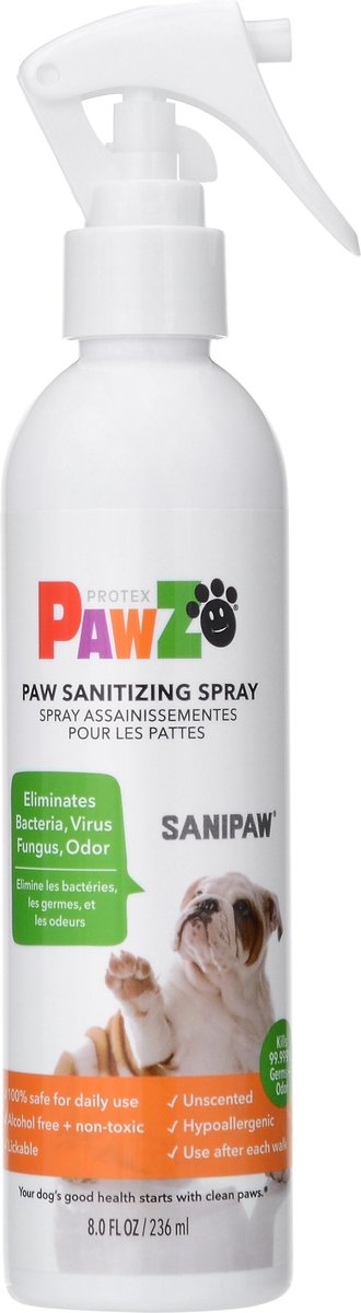Pawz SaniPaw Sanitizing Dog & Cat Spray, 8-oz bottle