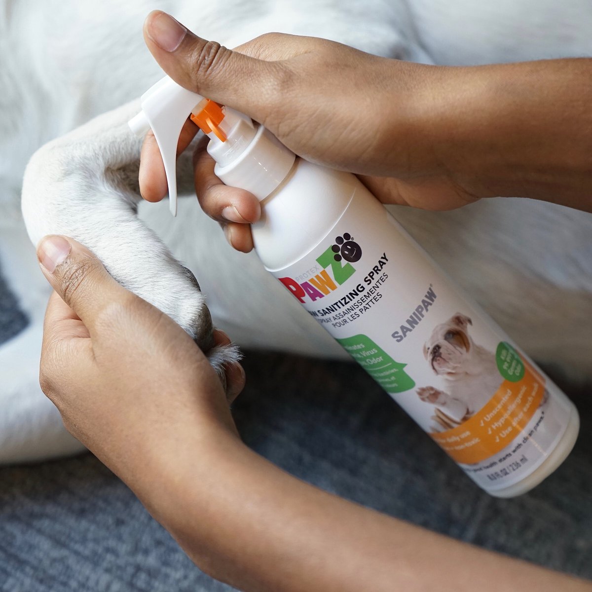 Pawz SaniPaw Sanitizing Dog & Cat Spray, 8-oz bottle