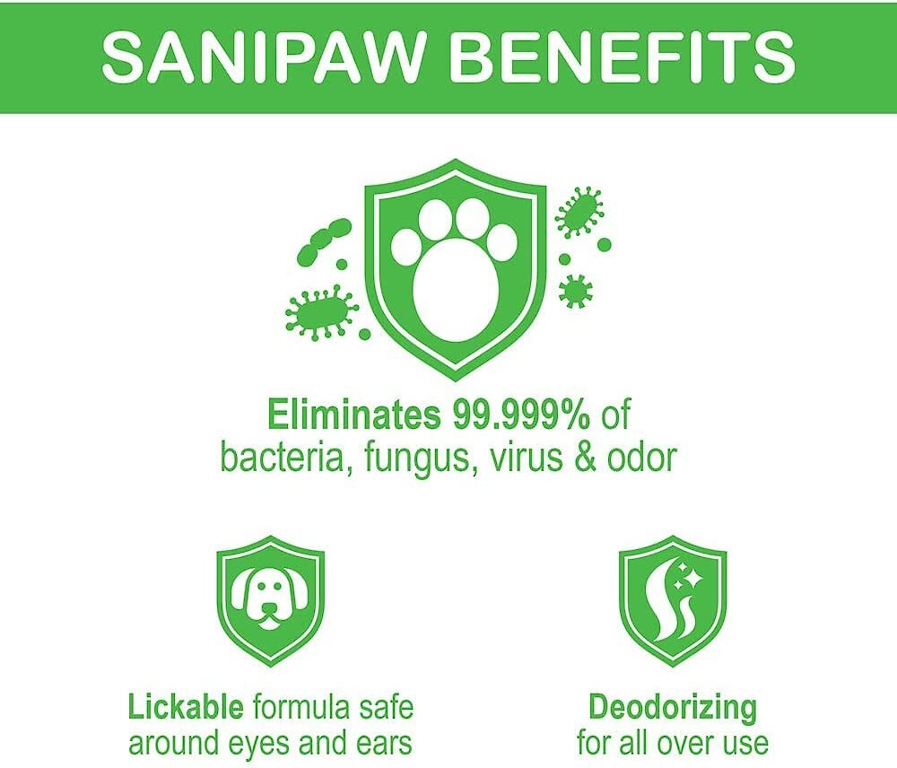 Pawz SaniPaw Sanitizing Dog & Cat Spray, 8-oz bottle