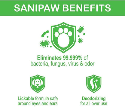 Pawz SaniPaw Sanitizing Dog & Cat Spray, 8-oz bottle