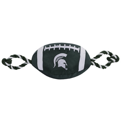 Michigan State Spartans Nylon Football Dog Toy