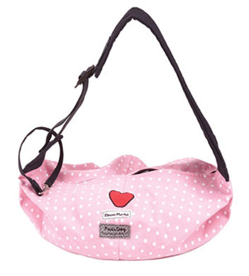 Polka Dot/Heart Sling Bag - Pink