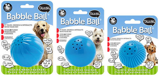 Pet Qwerks Talking Babble Ball Dog Toy