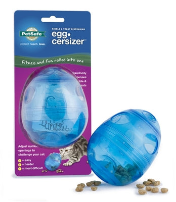 Egg-Cersizer Cat Feeder Toy