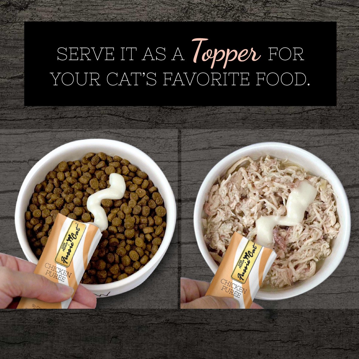 Fussie Cat Chicken Puree Lickable Cat Treats (0.5oz *4pk)