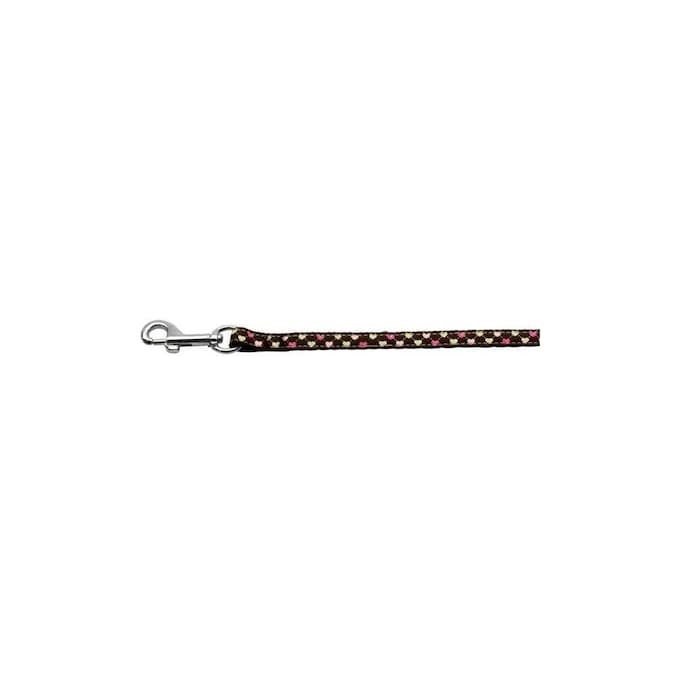 Argyle Hearts Brown Dog Leash