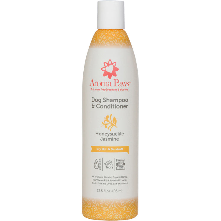 Honeysuckle Jasmine Dog Shampoo 13.5oz - Dry Skin and Dandruff Relief Formula