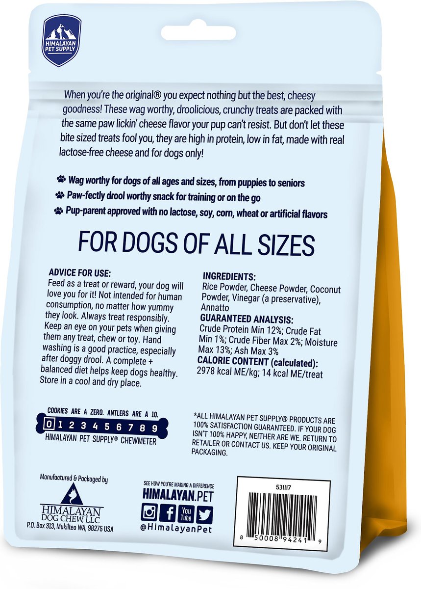 Himalayan Pet Supply Barkeetos Grain-Free Cheese Crunchy 3oz