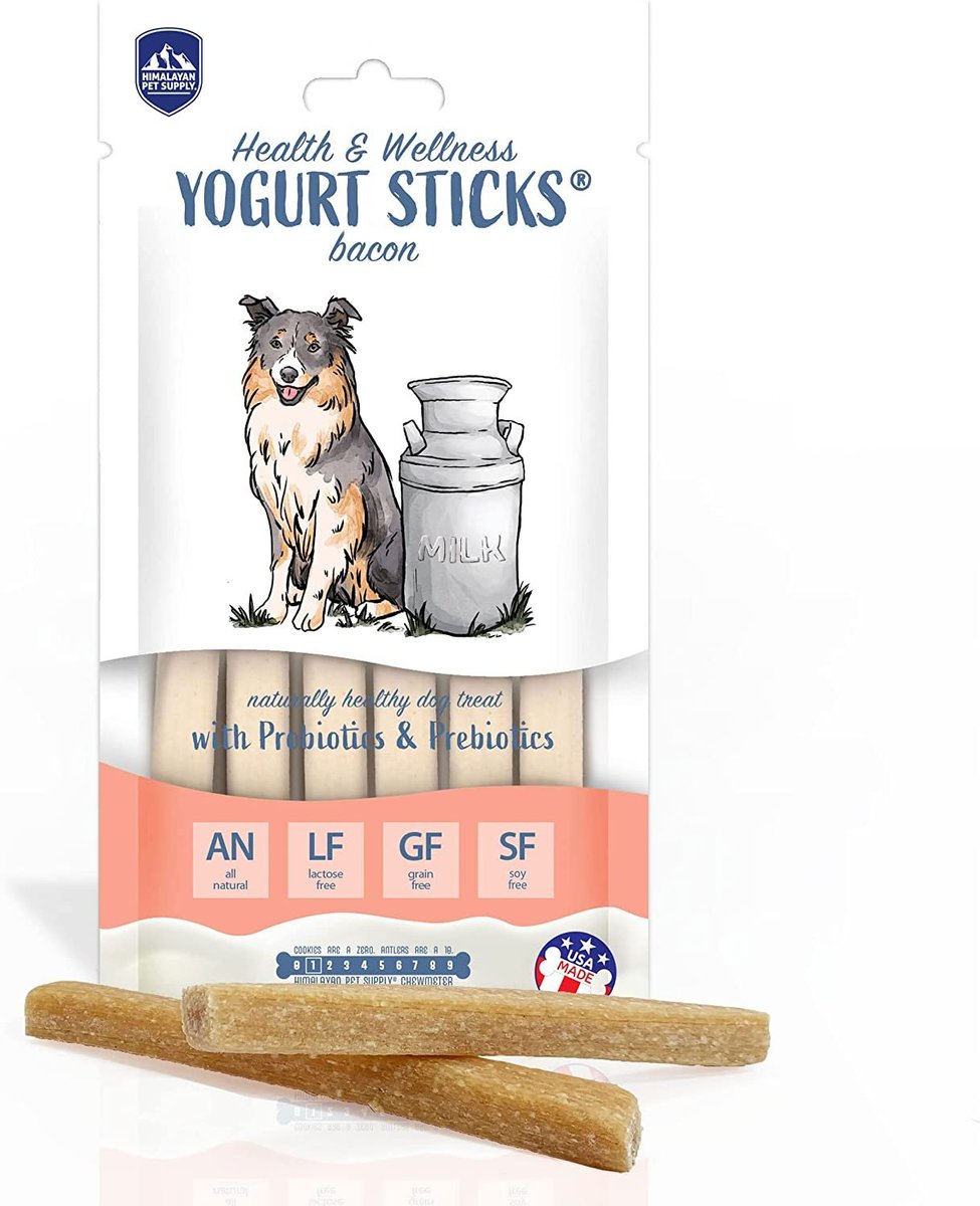 [Treats on sale 20%] Himalayan Pet Supply Yogurt Sticks - Bacon Flavor  4.8oz (5ct)