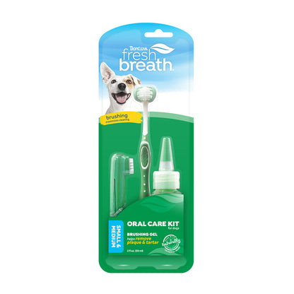 TropiClean Fresh Breath Oral Care Kit for Dogs