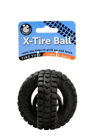 Pet Qwerks Jingle X-Tire Ball Dog Toy