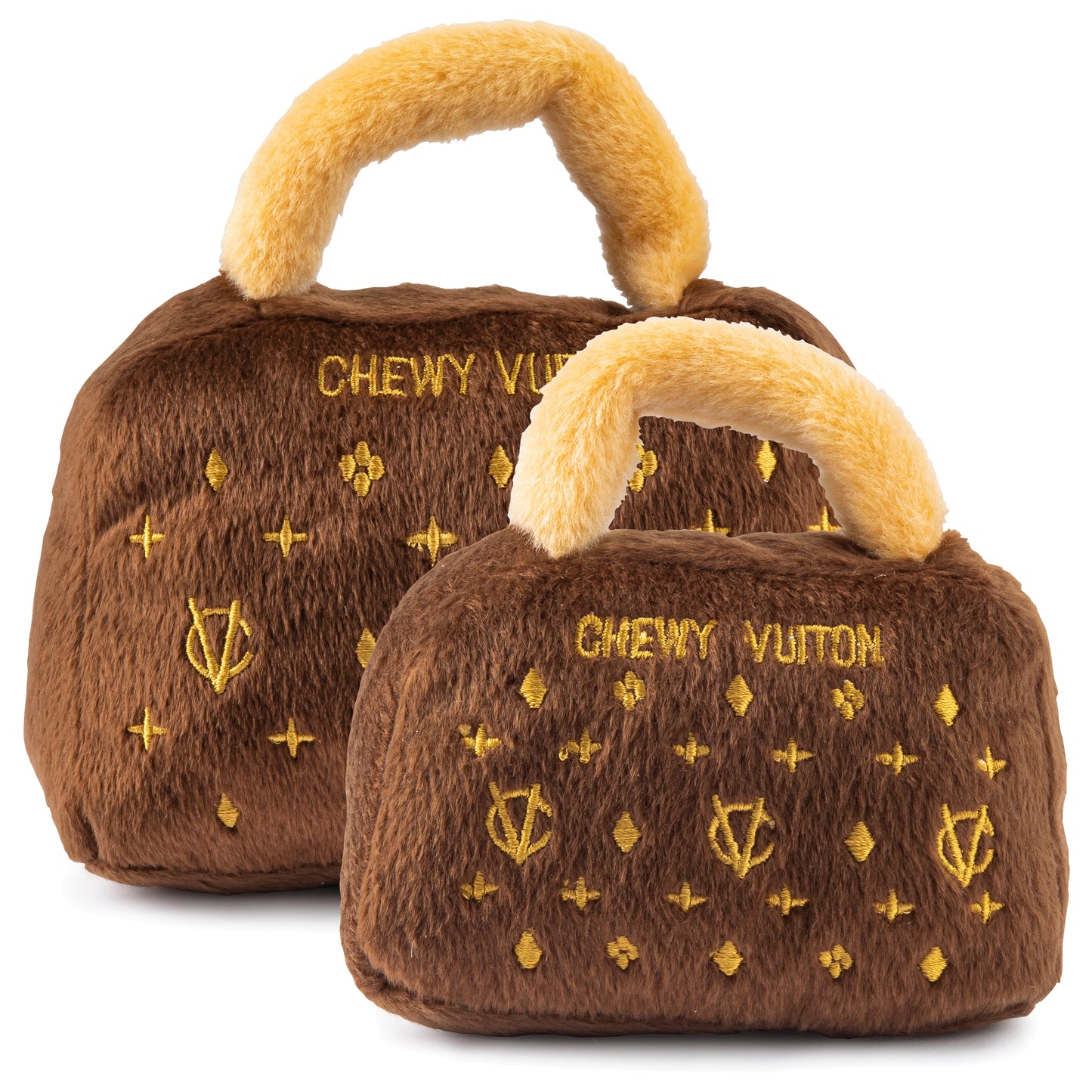 Chewy Vuiton Brown Purse Toy