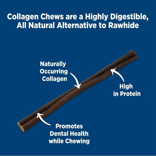 Barkworthies Beef Collagen Peanut Butter Stick 12"