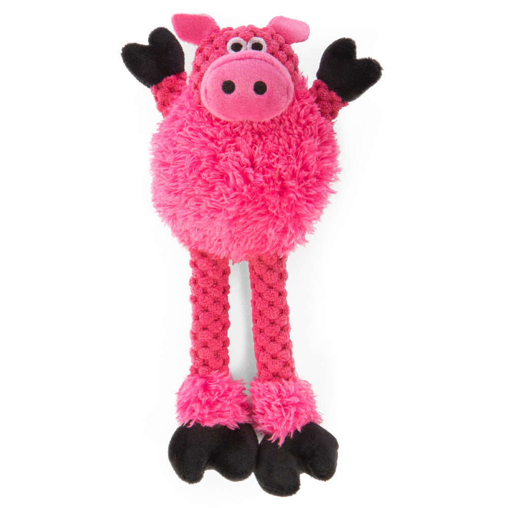 Checkers  Skinny Pig Chew Guard Squeaky Plush Dog Toy