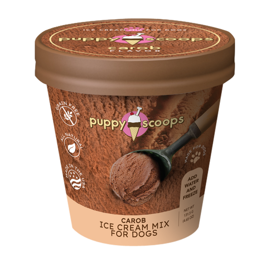 Puppy Scoops Ice Cream Mix - Carob