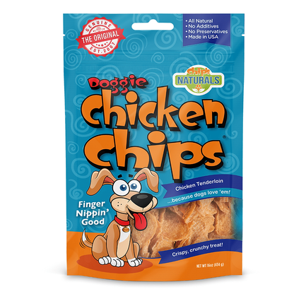 All Natural Chicken Chips- Dog Treats Made with USA Sourced Chicken