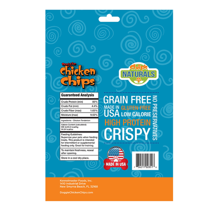 All Natural Chicken Chips- Dog Treats Made with USA Sourced Chicken