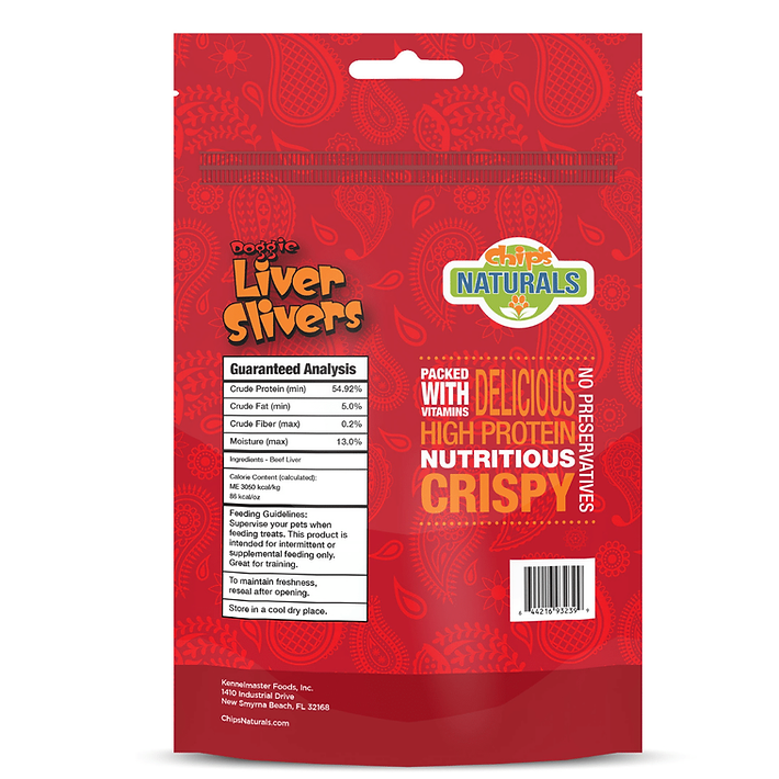 Doggie Liver Slivers 3.4oz