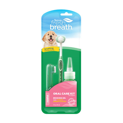 TropiClean Fresh Breath Oral Care Kit for Dogs