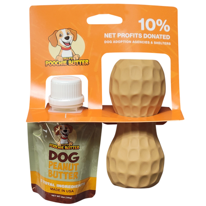 Peanut Butter 2oz Squeeze Pack + Toy Filler (M)