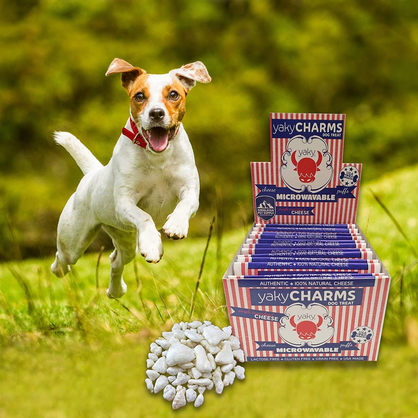 Himalayan Pet Supply Yacky Charms Cheese Puff, Doggie Pawp-corn