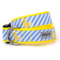 Blue Stripe Rubber Duck Dog Collar