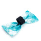Madras Plaid Turquoise Bow Tie